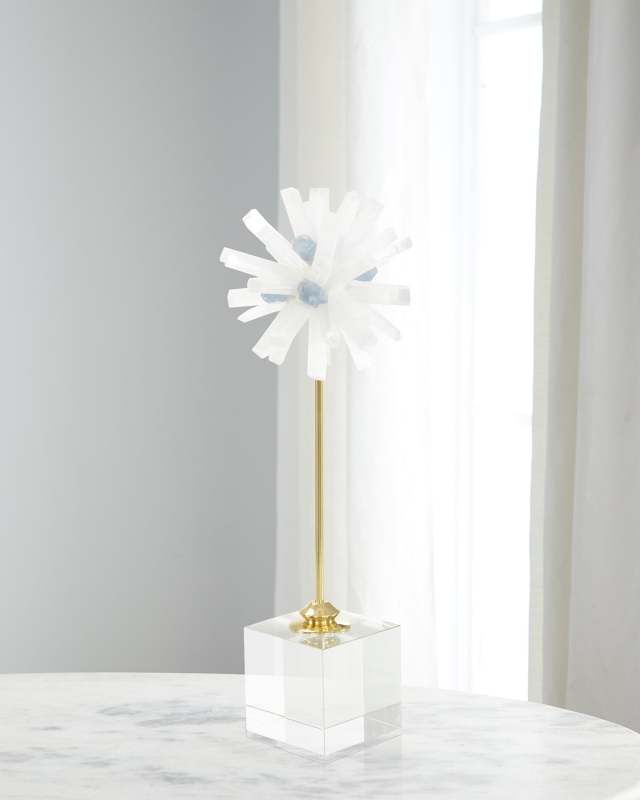 Selenite Starburst Sculpture II